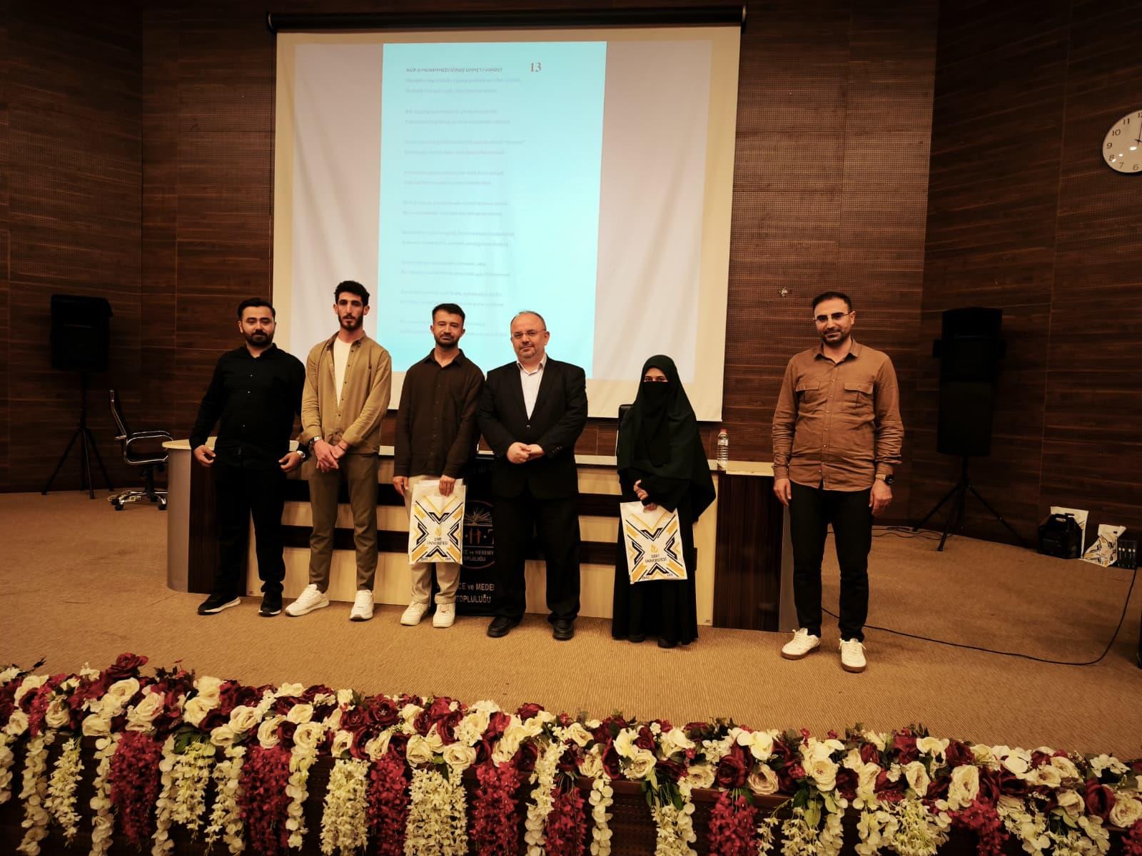 Hz. Muhammed (sav) Temalı Şiir Yarışması Tamamlandı